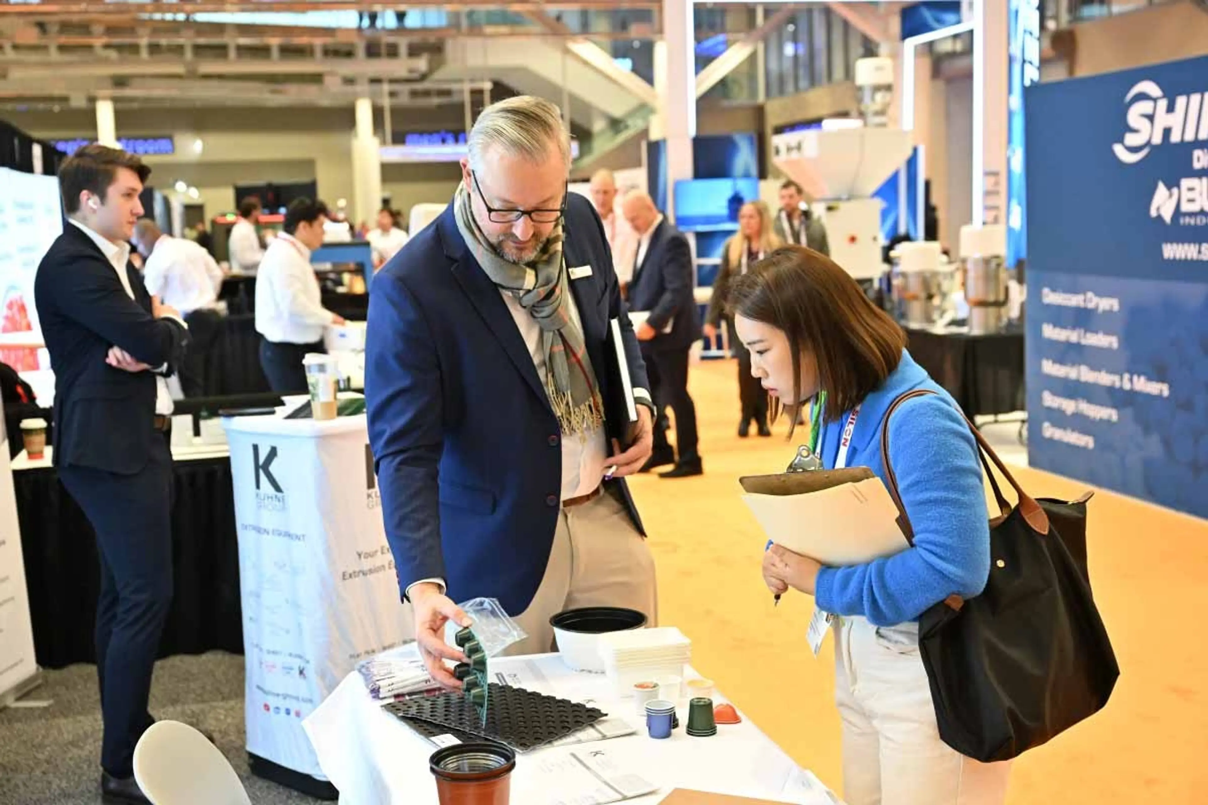 Exhibitor stand at AMI's Plastics World Expos North America 2025