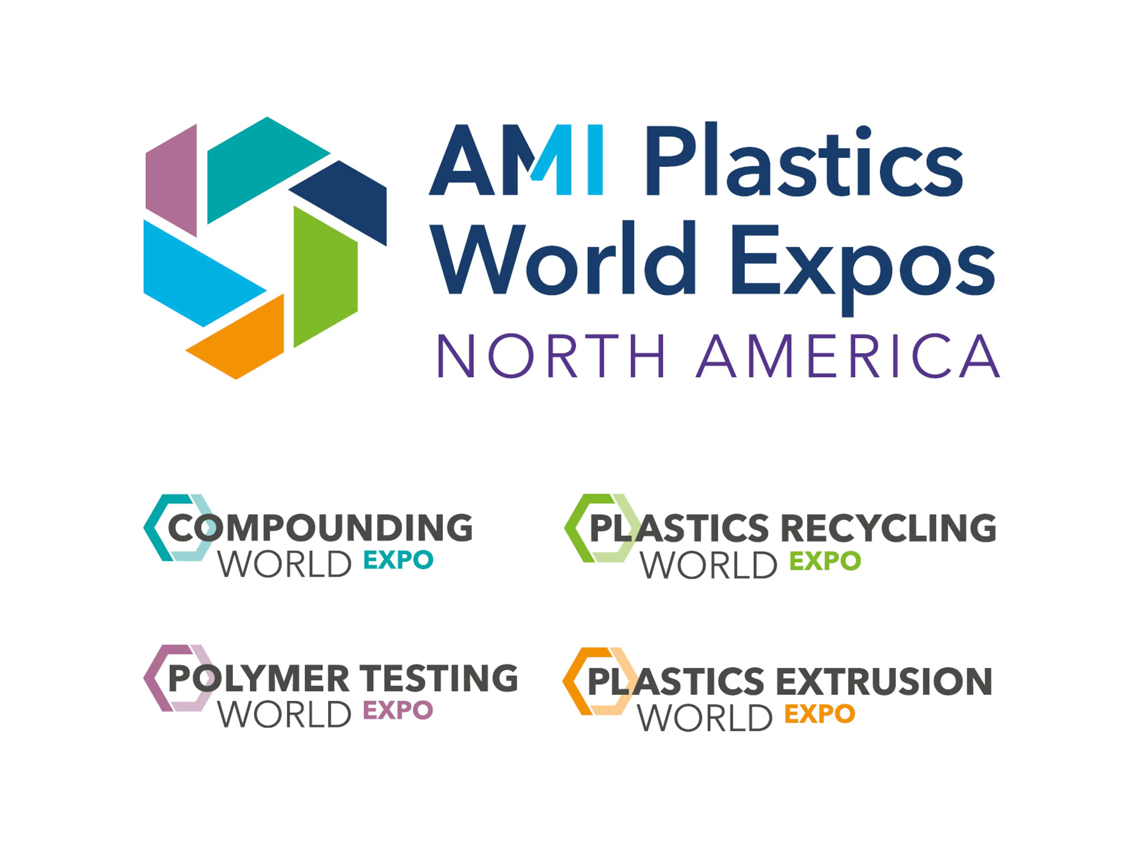 Combination of AMI expo North America logos