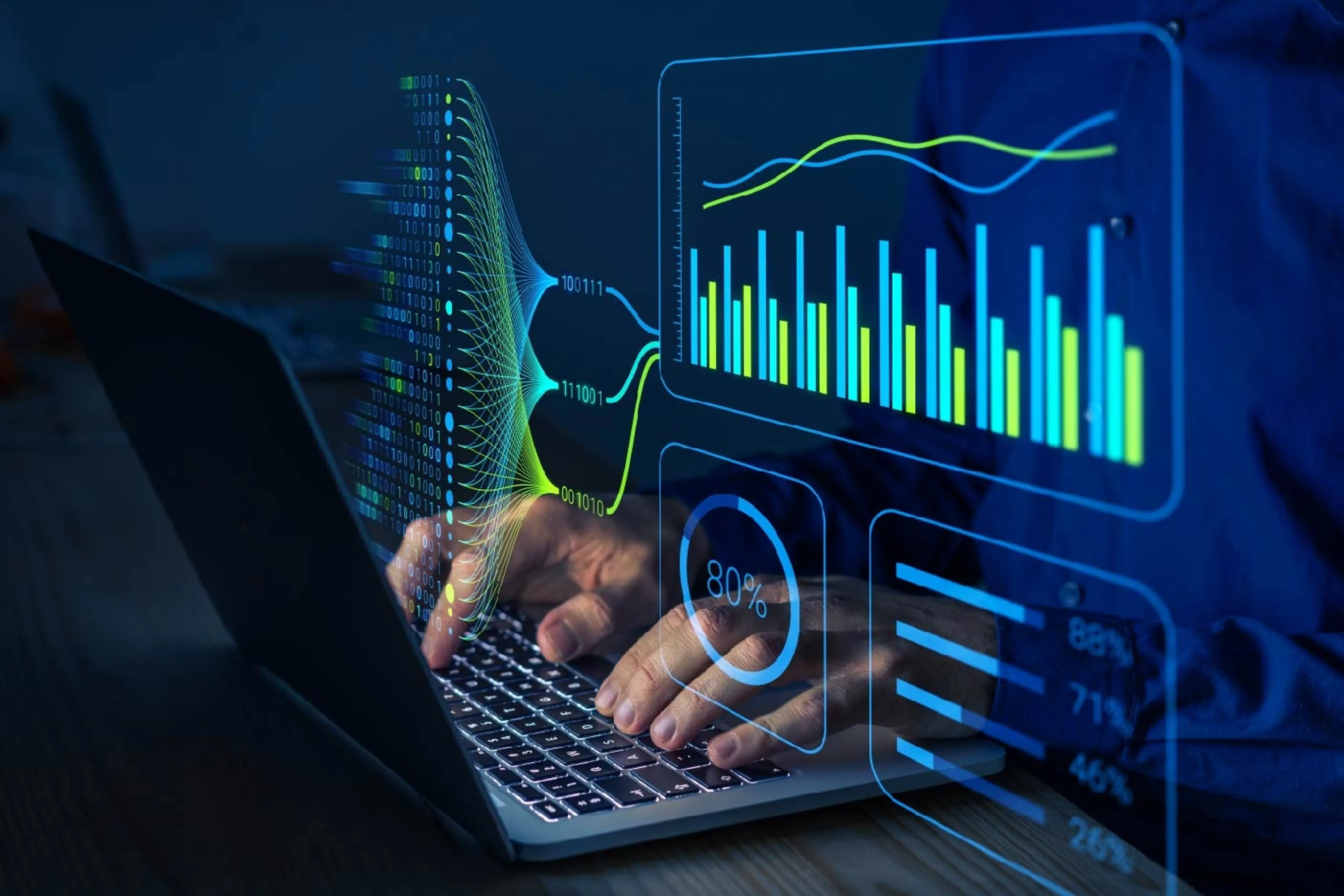 Image depicting data analytics and insights powered by big data