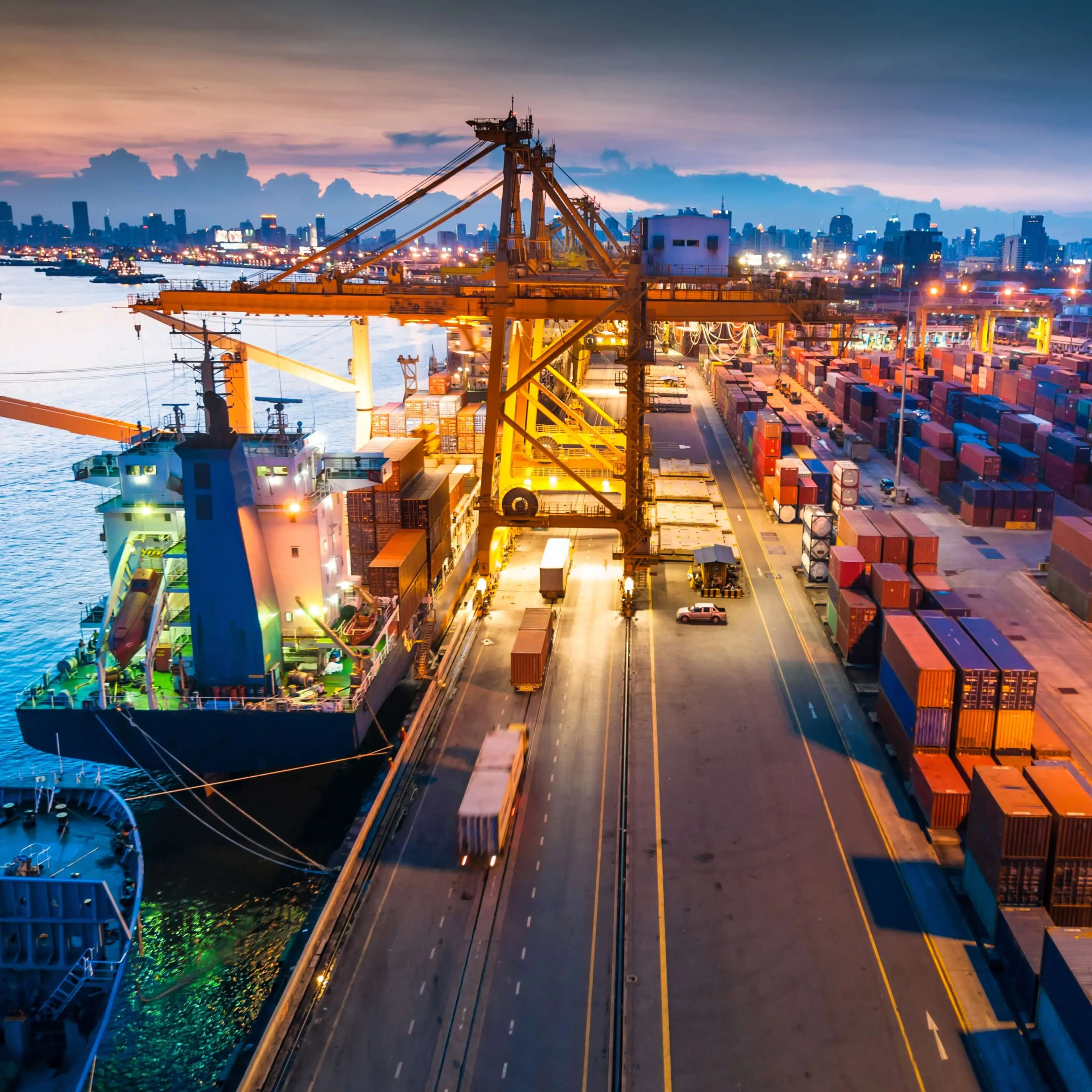 Polymer distribution dockside